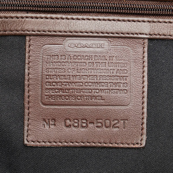 コーチ ボストンバッグ ショルダーバッグ 2WAY 502T ブラウン レザー レディース COACH 【中古】