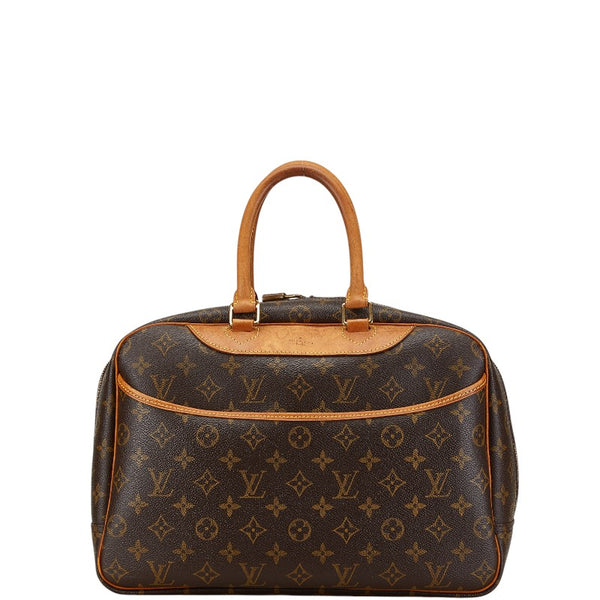 ルイ ヴィトン モノグラム ドーヴィル ハンドバッグ M47270 ブラウン PVC レザー レディース LOUIS VUITTON 【中古】