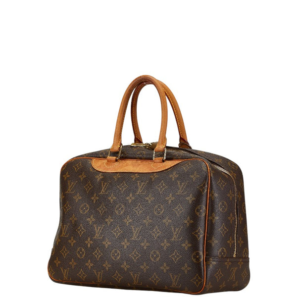 ルイ ヴィトン モノグラム ドーヴィル ハンドバッグ M47270 ブラウン PVC レザー レディース LOUIS VUITTON 【中古】