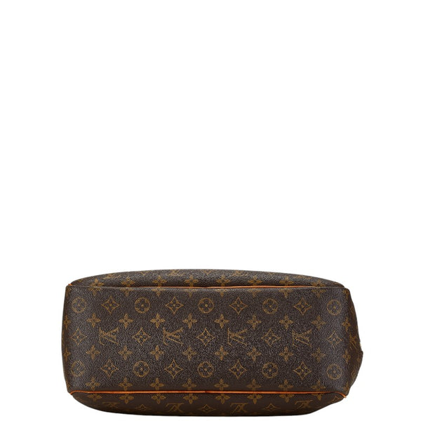 ルイ ヴィトン モノグラム ドーヴィル ハンドバッグ M47270 ブラウン PVC レザー レディース LOUIS VUITTON 【中古】