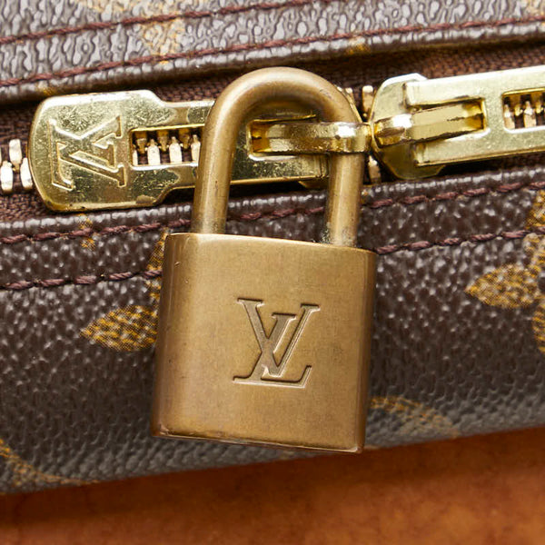 ルイ ヴィトン モノグラム ドーヴィル ハンドバッグ M47270 ブラウン PVC レザー レディース LOUIS VUITTON 【中古】