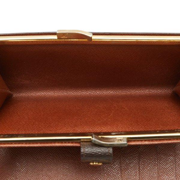 ルイ ヴィトン モノグラム コンチネンタル アメリカ限定 長財布 クラッチ がま口長財布 T61217 ブラウン PVC レザー レディース LOUIS VUITTON 【中古】