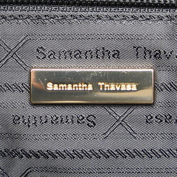 サマンサタバサ ハンドバッグ ショルダーバッグ 2WAY ブラック ブラウン レザー レディース Samantha Thavasa 【中古】
