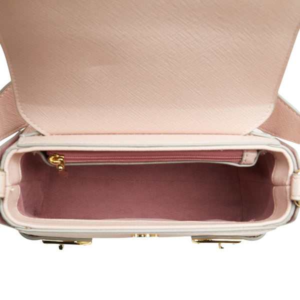 サマンサタバサ エール ハンドバッグ ショルダーバッグ 2WAY ピンク レザー レディース Samantha Thavasa 【中古】