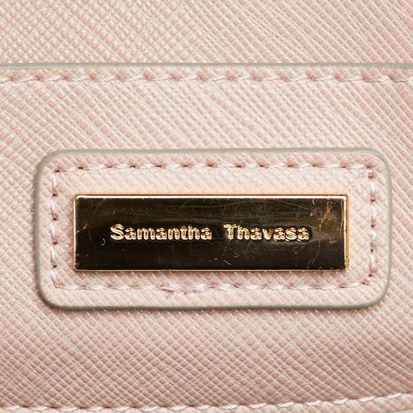 サマンサタバサ エール ハンドバッグ ショルダーバッグ 2WAY ピンク レザー レディース Samantha Thavasa 【中古】