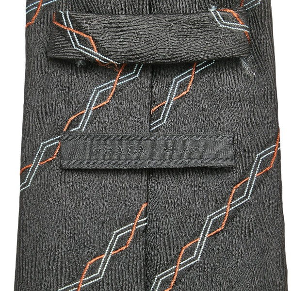 プラダ ネクタイ ブラック シルク メンズ PRADA 【中古】