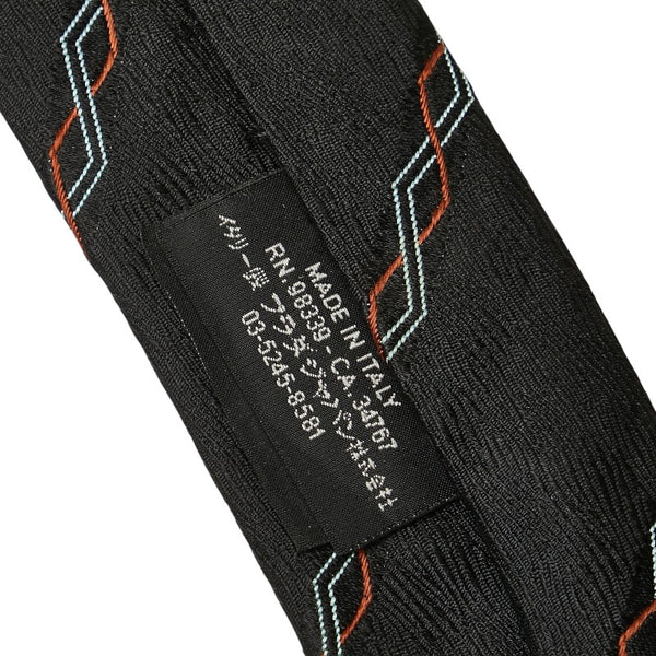 プラダ ネクタイ ブラック シルク メンズ PRADA 【中古】