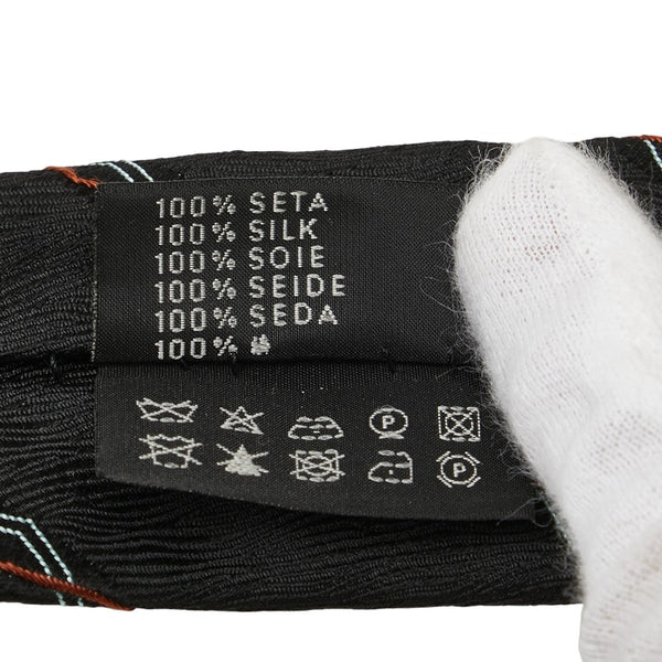 プラダ ネクタイ ブラック シルク メンズ PRADA 【中古】