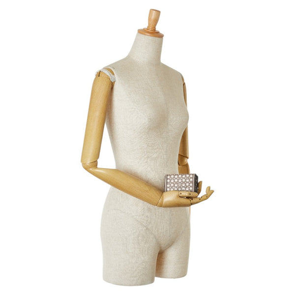 ケイトスペード スペード柄 総柄 三つ折り財布 コンパクトウォレット WLRU6293 グレージュ ホワイト PVC レザー レディース Kate Spade 【中古】