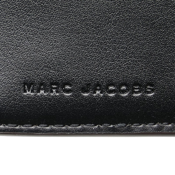 マークジェイコブス 二つ折り財布 グレー レザー レディース MARC JACOBS 【中古】
