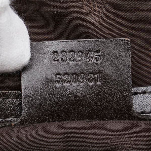 グッチ GGキャンバス ワンショルダーバッグ ハンドバッグ 232945 ベージュ ブラウン キャンバス レザー レディース GUCCI 【中古】