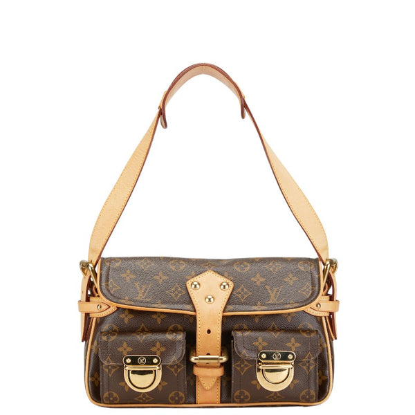 ルイ ヴィトン モノグラム ハドソンPM ショルダーバッグ ハンドバッグ M40027 ブラウン PVC レザー レディース LOUIS VUITTON 【中古】
