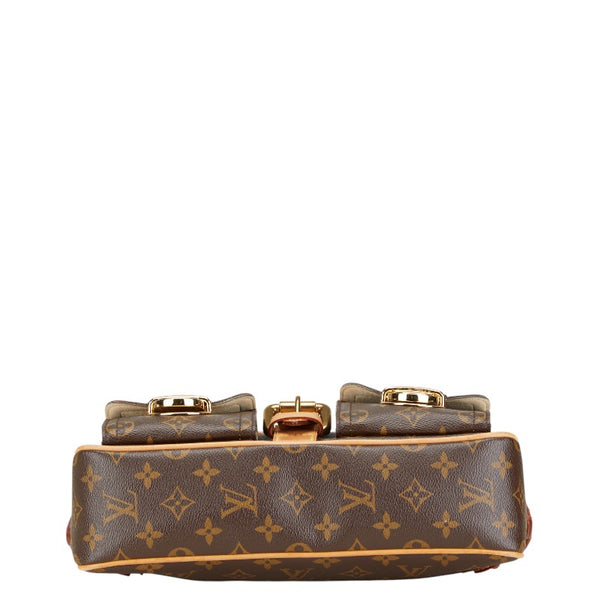 ルイ ヴィトン モノグラム ハドソンPM ショルダーバッグ ハンドバッグ M40027 ブラウン PVC レザー レディース LOUIS VUITTON 【中古】