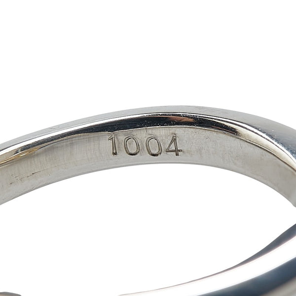 Pt900 プラチナ K18YG イエローゴールド コンビ ダイヤ1.004ct リング 指輪 #51 レディース 11号 【中古】