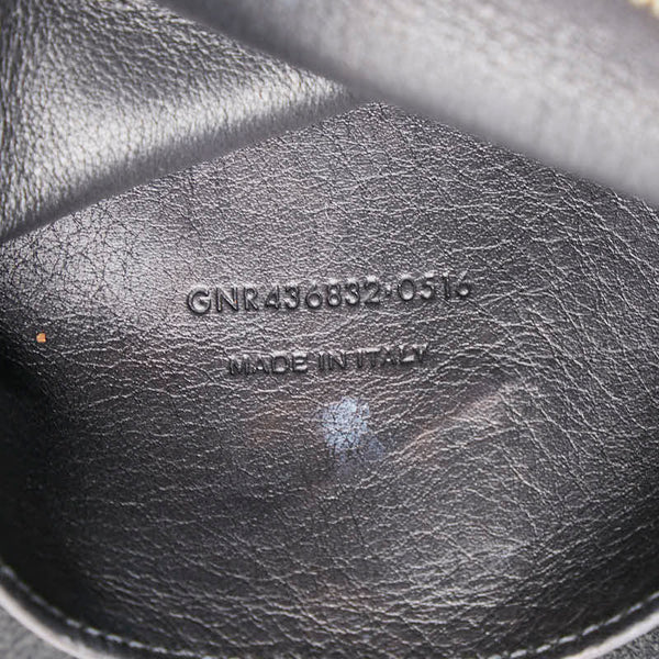 サンローラン YSLロゴ ダウンタウン カバス ハンドバッグ ショルダーバッグ 2WAY 436832 ブラック レザー スウェード レディース SAINT LAURENT 【中古】