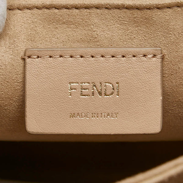 フェンディ キャナイ チェーン ハンドバッグ ショルダーバッグ 2WAY 8BT283 ベージュ レザー レディース FENDI 【中古】