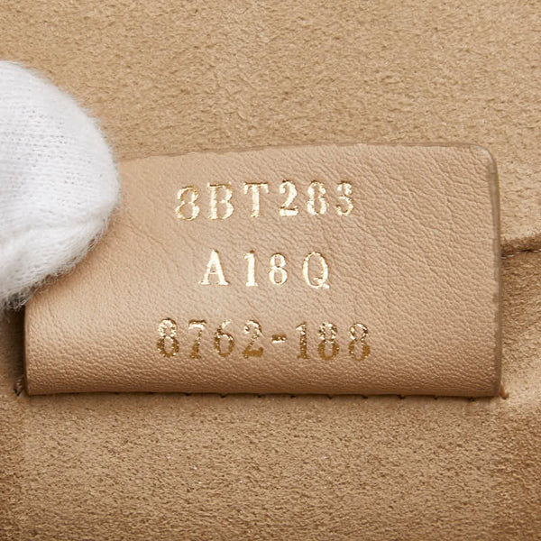 フェンディ キャナイ チェーン ハンドバッグ ショルダーバッグ 2WAY 8BT283 ベージュ レザー レディース FENDI 【中古】