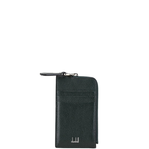 ダンヒル カードケース コインケース フラグメントケース グリーン レザー レディース Dunhill 【中古】