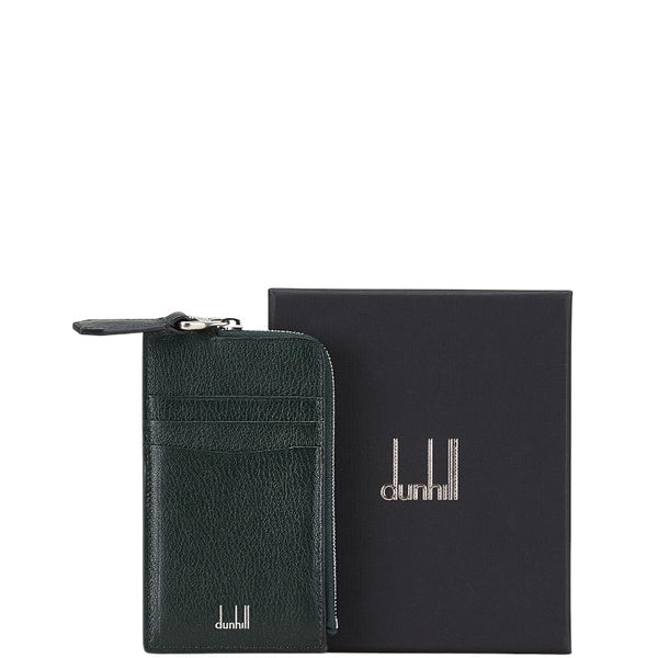 ダンヒル カードケース コインケース フラグメントケース グリーン レザー レディース Dunhill 【中古】