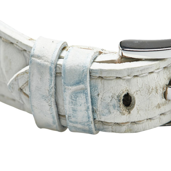 ガガ ミラノ マヌアーレ40 マルチカラー 腕時計 5020 クオーツ ホワイトシェル文字盤 ステンレススチール レザー レディース Gaga Milano 【中古】