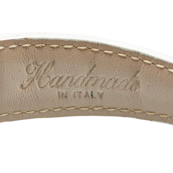 ガガ ミラノ マヌアーレ40 マルチカラー 腕時計 5020 クオーツ ホワイトシェル文字盤 ステンレススチール レザー レディース Gaga Milano 【中古】