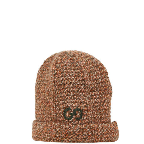 グッチ ニット帽 ニットキャップ サイズ：L 50（16cm） 665749 3K206 オレンジ カーキ ウール レディース GUCCI 【中古】