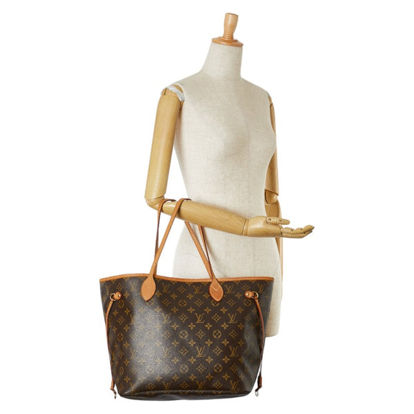 ルイ ヴィトン モノグラム ネヴァーフルMM トートバッグ M40156 ブラウン PVC レザー レディース LOUIS VUITTON 【中古】