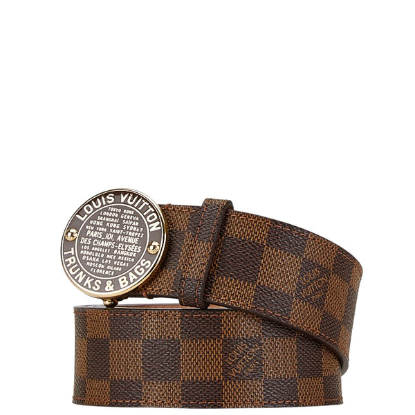 ルイ ヴィトン ダミエ サンチュール T＆B ベルト サイズ：100/40 N6875W ブラウン PVC レザー レディース LOUIS VUITTON 【中古】
