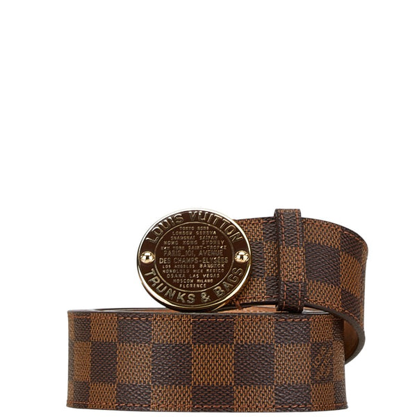 ルイ ヴィトン ダミエ サンチュール T＆B ベルト サイズ：100/40 N6875W ブラウン PVC レザー レディース LOUIS VUITTON 【中古】