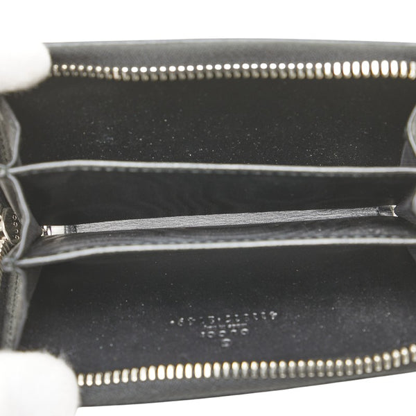グッチ コインケース 411317 ブラック ベージュ PVC レザー レディース GUCCI 【中古】