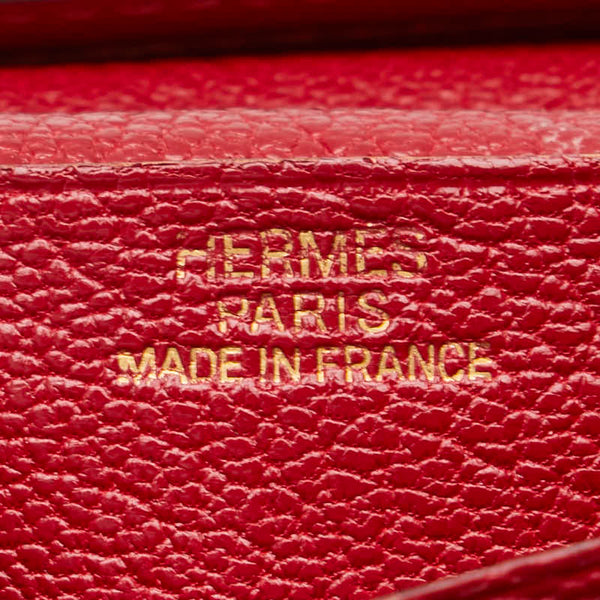 エルメス ベアンスフレ 長財布 ルージュアッシュ ヴォーエプソン レディース HERMES 【中古】