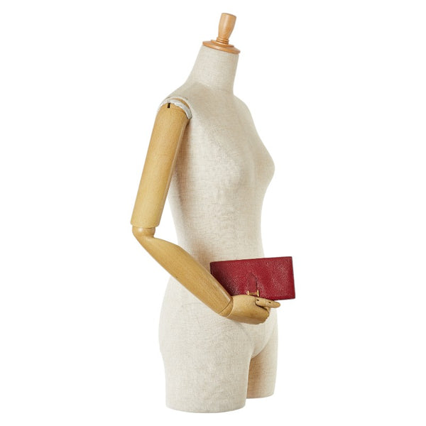 エルメス ベアンスフレ 長財布 ルージュアッシュ ヴォーエプソン レディース HERMES 【中古】