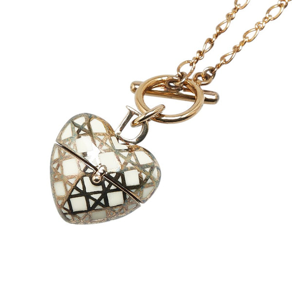 ディオール カナージュ ハート ネックレス ゴールド メッキ レディース Dior 【中古】