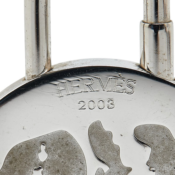 エルメス 地中海 2003年限定 カデナ パドロック 南京錠 シルバー メタル レディース HERMES 【中古】