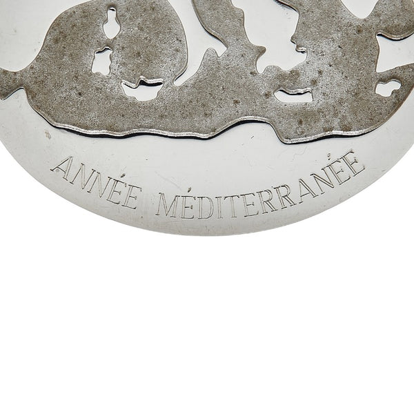 エルメス 地中海 2003年限定 カデナ パドロック 南京錠 シルバー メタル レディース HERMES 【中古】