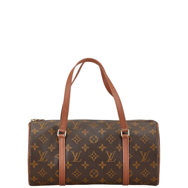 ルイ ヴィトン モノグラム パピヨン30 ショルダーバッグ M51365 ブラウン PVC レザー レディース LOUIS VUITTON 【中古】