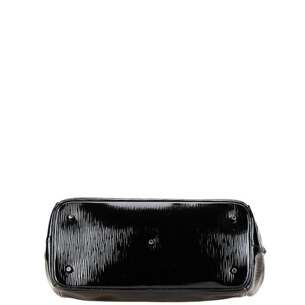 プラダ 三角ロゴプレート ハンドバッグ トートバッグ BN0476 ブラック パテントレザー レディース PRADA 【中古】