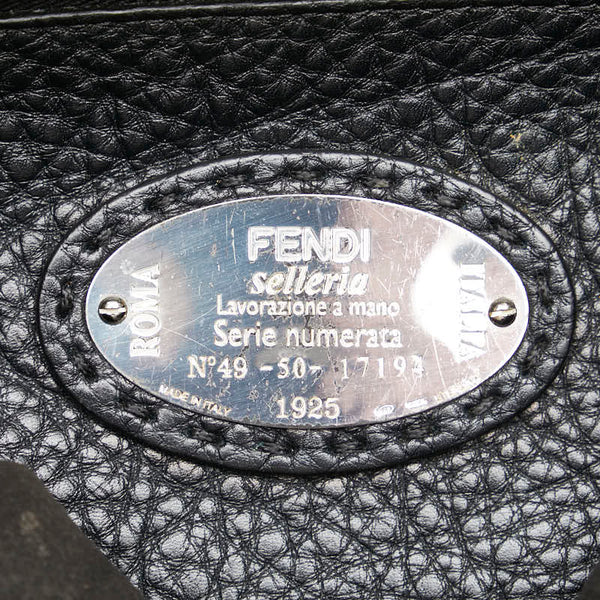 フェンディ ピーカブー フィット バグズアイ モンスター ビジネスバッグ ショルダーバッグ 2WAY 7VA406 ブラック レザー レディース FENDI 【中古】