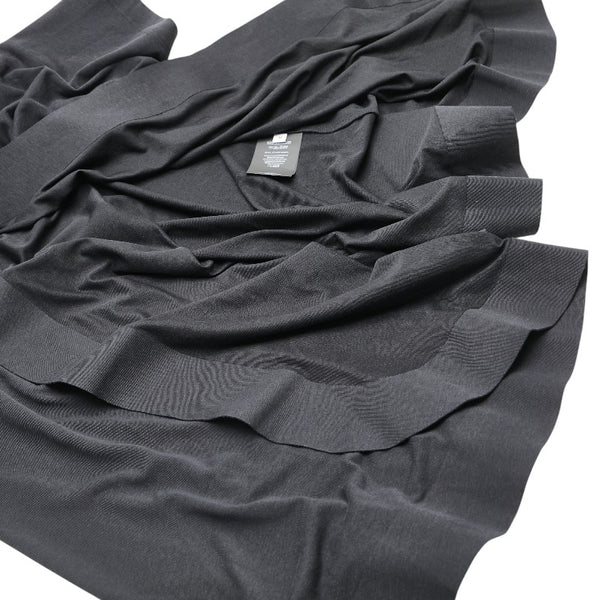 バレンシアガ フロントスリット 半袖 Tシャツ サイズ：M ブラック ポリウレタン ポリエステル コットン レディース BALENCIAGA 【中古】
