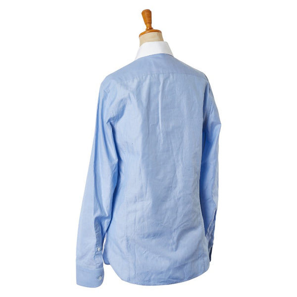 グッチ シャツ 長袖 ハート プリント サイズ：38 ライトブルー コットン レディース GUCCI 【中古】