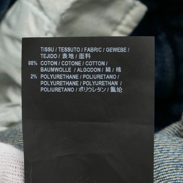 サンローラン 16SS ニークラッシュ  デニムパンツ スキニー サイズ：24 412203 Y477K インディゴブルー コットン レディース SAINT LAURENT 【中古】