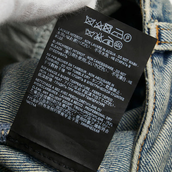 サンローラン 16SS ニークラッシュ  デニムパンツ スキニー サイズ：24 412203 Y477K インディゴブルー コットン レディース SAINT LAURENT 【中古】