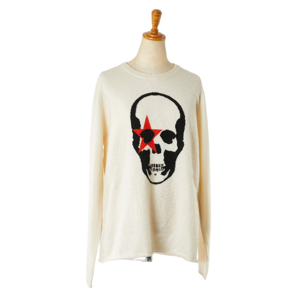 ルシアンペラフィネ スカル ニット セーター サイズ：S ホワイト カシミヤ レディース Lucien Pellat-Finet 【中古】