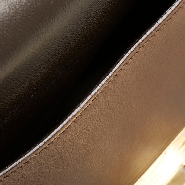 サルヴァトーレフェラガモ ガンチーニ ハンドバッグ ショルダーバッグ 2WAY ブラウン レザー レディース Salvatore Ferragamo 【中古】