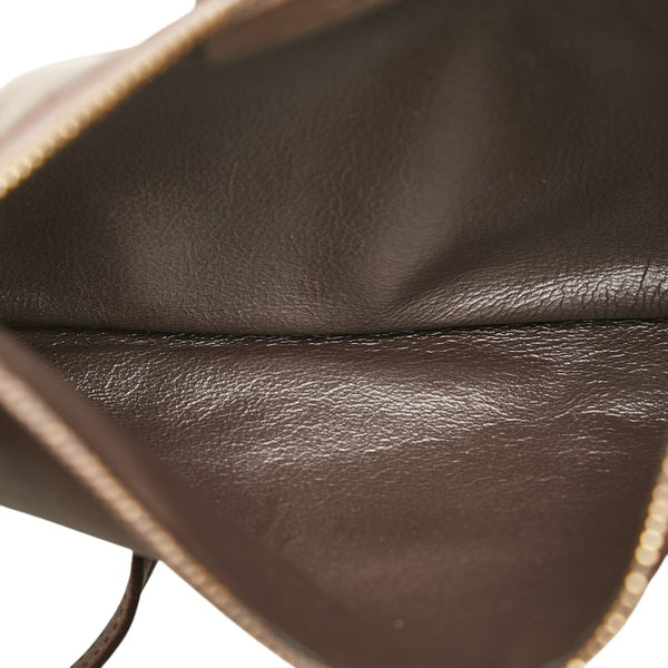 サルヴァトーレフェラガモ ガンチーニ ハンドバッグ ショルダーバッグ 2WAY ブラウン レザー レディース Salvatore Ferragamo 【中古】