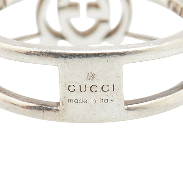 グッチ インターロッキングG リング 指輪 #10 SV925 シルバー レディース GUCCI 【中古】