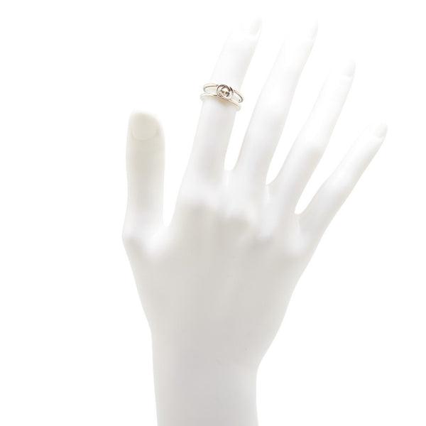 グッチ インターロッキングG リング 指輪 #10 SV925 シルバー レディース GUCCI 【中古】