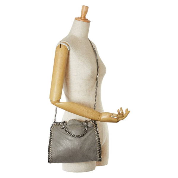 ステラマッカートニー ファラベラ ハンドバッグ チェーン ショルダーバッグ 2WAY 371223 グレー ポリエステル レディース Stella McCartney 【中古】