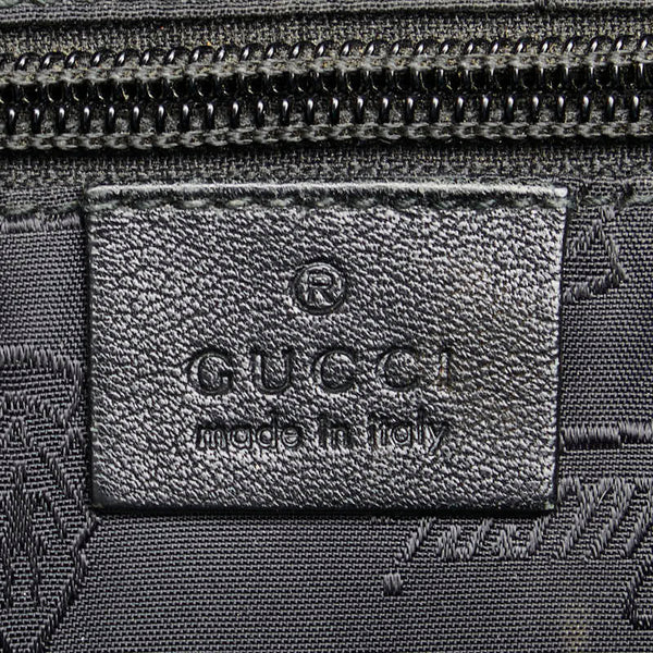 グッチ グッチシマ 斜め掛け ショルダーバッグ 201448 ブラック レザー レディース GUCCI 【中古】