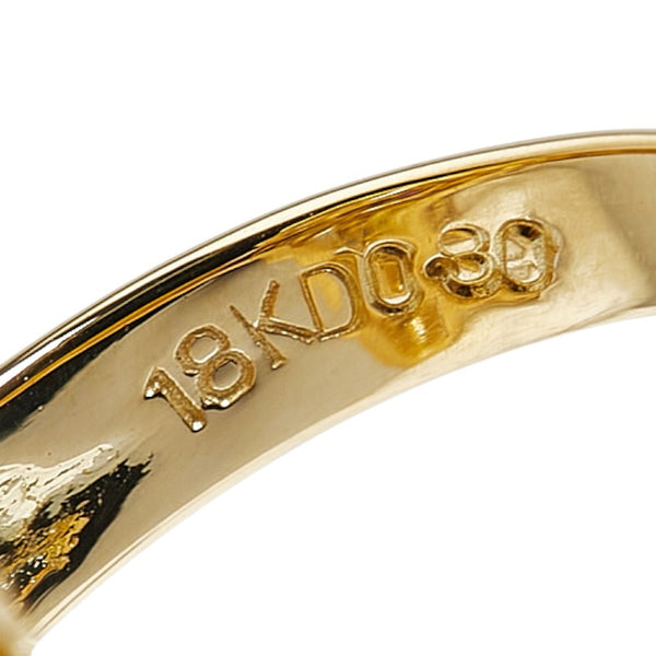 K18YG イエローゴールド ルビー1.35ct ダイヤ0.80ct 花 フラワー モチーフ リング 指輪 レディース 12.5号 【中古】